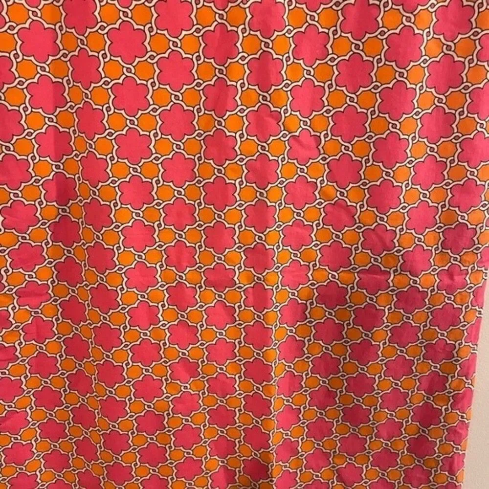 LANDS END | hot pink/orange A-line dress  size girls 14